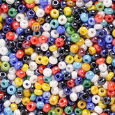 10/0 Preciosa Seed Beads Opaque Multi Luster
